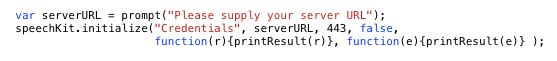 Add Server URL to JS
